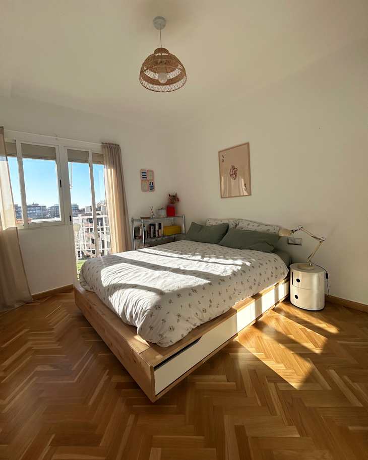 How an Extra Large IKEA Bed Created a Platform Look for Less